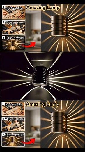 How to Make Beautiful Night Lamp Stylish Home Decor Lighting ideas |#diy#light