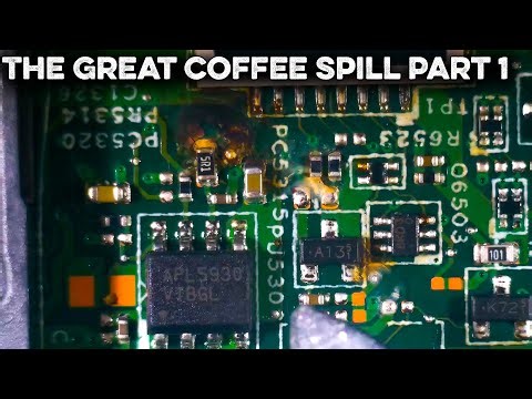 This Computer Had Coffee Spilled on it While Running, Can I fix it? #151
