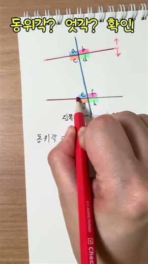 동위각? 엇각? 위치부터 확인!
