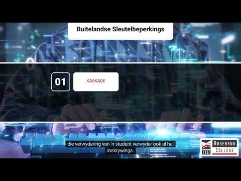 Verskille tussen CASCADE, NO ACTION, SET FULL en SET DEFAULT in SQL-bediener (LU5/LO6)