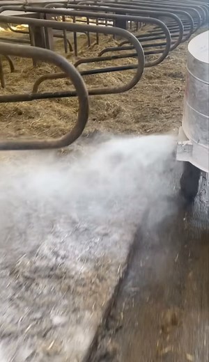 Compact, reliable and built for dairy farmers 🐮 Our AG bedding dispenser distributes hydrated lime and other disinfectant materials, giving an even and economical spread over a distance of 2-3 feet 💥 #dairyfarm #dairy #meta #agriculture #machine #AgProducts | AG Products