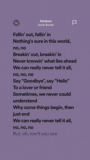 Rainbow by South Border - Lyrics, Chords, and Karaoke