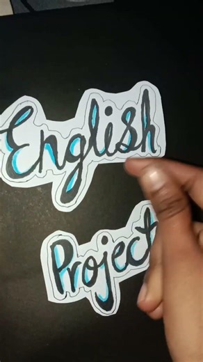 English project file cover decoration ideas #project #ideas #art #shorts #subscribe