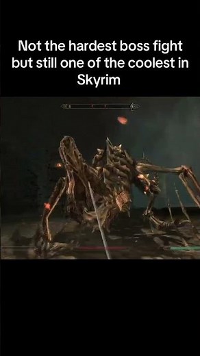 One of the best boss fights in Skyrim #skyrim #elderscrolls #skyrimspecialedition #skyrimse