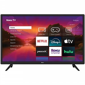 Restored Roku 32-Inch Select Series 720p HD Smart Roku TV with Roku Voice Remote, Bright Picture, Customizable Home Screen