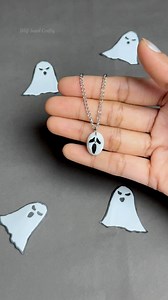 Ghost Necklace DIY ☠️ | DIY-hard Crafty