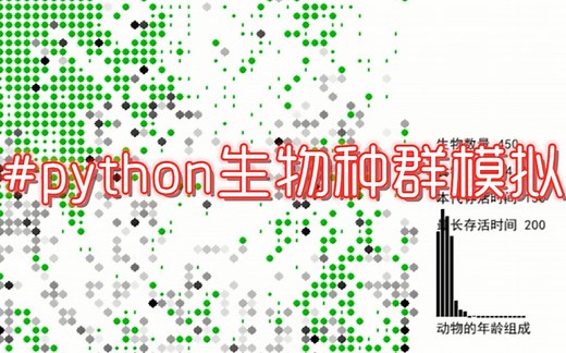 【编程实验】python生物种群模拟
