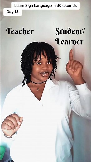 How to Sign 'Teacher' and 'Student' in #asl #howtosign