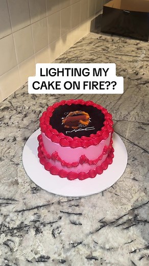 i DARE someone to send their wedding invites via flammable cake #cake #flames #fire #firecake ?? #weddingideas