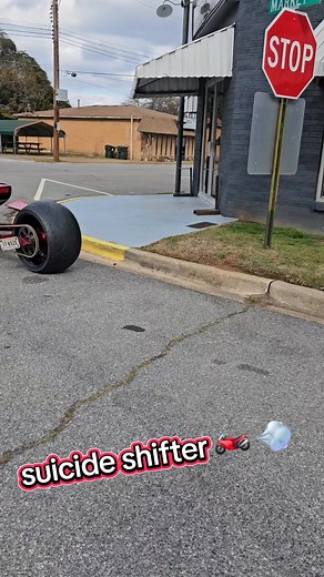 3.1M views · 28K reactions | Suicide shifter on streetbike. #domscustoms #suicideshifter #gsxr #cbr #custommotorcycle | Doms Customs | Facebook