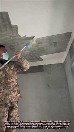 Scraping Ceiling Paint Prepares Surfaces for Smooth and Durable Repainting