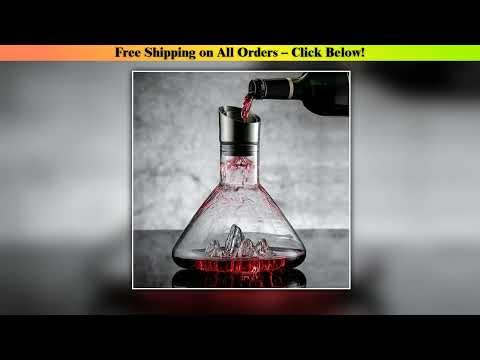 1500ML Iceberg Whisky Wine Decanter Handmade Lead-free Crystal Wine Pourer Carafe Thickened Wine