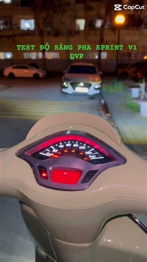 Test độ sáng pha led V1 Vespa Sprint QVP