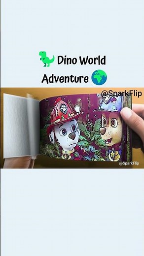PAW Patrol The Dino | Spark Flipbook Animation