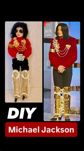 Michael Jackson and his doll style❤️ i made it with love🥹 #michaeljackson #DIYdoll #celebritydoll