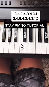 Stay. Piano Tutorial. #piano #pianotutorial #pianocover #music #fyp #fypシ #popular #stay #popmusic