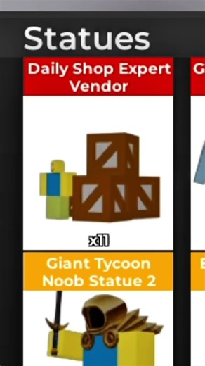 Noob Army Tycoon:This statue costed me 67m gems