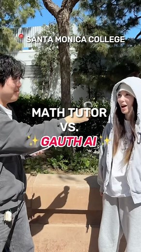 1.8K views · 12 reactions | asking a math tutor some tricky trivia questions 類 maybe the right answer was the friends we made along the way... • • • #streetinterview #ai #collegelife #manonthestreet #trivia #challenge #gauth #la #smc #studentlife #finals #studentmemes #productivity #studyhacks #aitools #relatable | Gauth | Facebook