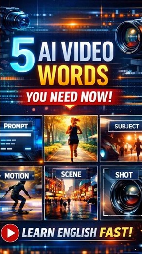 5 AI Video Words for Beginners | ESL Survival English