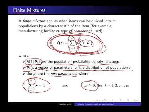 Reliability: Finite mixtures: Identifiability | Ch 5 Part 8