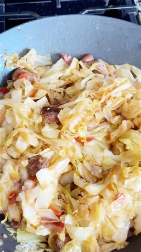 Easy to make Southern Style Cabbage w/ Ethan#cooking #homemade #food #foryou
