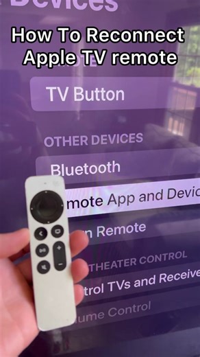 Put this one in the memory bank. How to reconnect your Apple Remote! #appleremote #appletv #remote #apple #howto