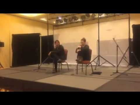 Improv scene: AoT's Levi (Matthew Mercer) and Petra (Caitlin Glass)