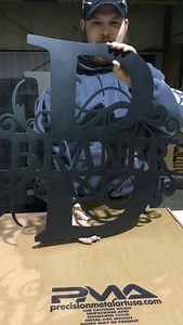 Made in the USA 🇺🇸. Shipped for FREE 🚚 Bring home a one-of-a-kind monogram today and show your family pride. | Precision Metal Art USA