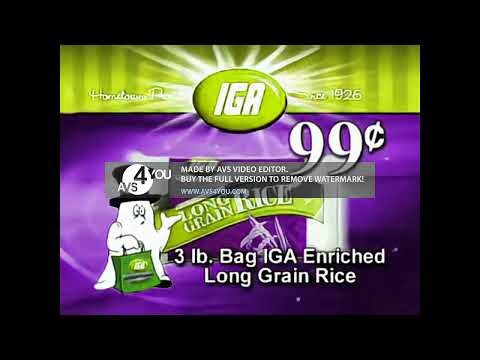 IGA TV Commercial 2009 In High Voice by Aidan Gould