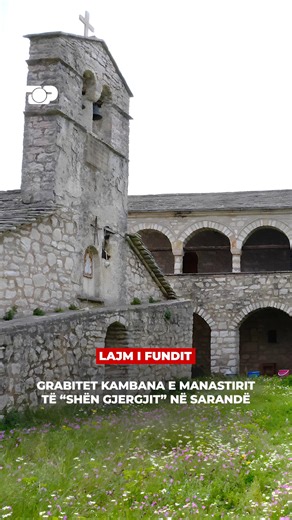 Top Channel on Instagram: "Kambana e manastirit “Shën Gjergjit”, një monument culture, në Sarandë është grabitur. Mungesa e saj është konstatuar dy ditë më parë nga kujdestari i manastirit, David Dulaj. Manastiri i “Shën Gjergjit”, i ndodhur në një kodër pranë aksit rrugor Sarandë-Ksamil, afër plazhit të Manastirit, është një objekt rreth 250-vjeçar. Ai është ndërtuar mbi themelet e Murit antik të Demës dhe gëzon statusin e monumentit të kulturës #lajmiifundit"