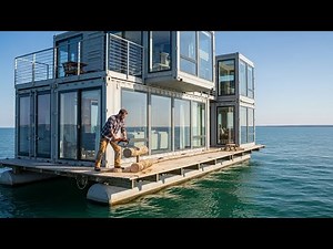 How One Man Built a Luxury Houseboat Using $5,000 Shipping Containers | by ‪@mlgkontejneri3283‬​