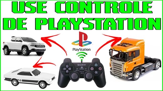 Controle de PlayStation 2 como Controle Remoto para Miniaturas e Arduino – Guia Prático