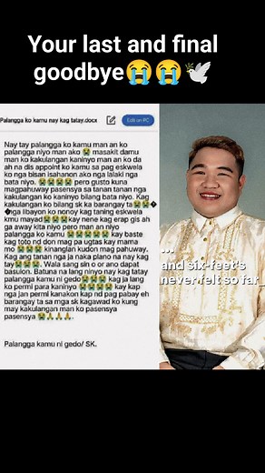 In this time full of chaos all we need from each other is, RESPECT not judgements! We don't know the real reason behind sang mga hitabo, sa mga tawo nga naga put pressures kabay pa nga konsensyahon kamo and to his family my deepest condolences😭🕊️and for our beloved friend/family day gedo may your rest in paradise 🕊️😭 forever gonna miss your laughter and jolly personality, you're the clown of the crowd that even in the middle of the catastrophies you still able to make us laugh.😭😭🕊️RIP😭🕊