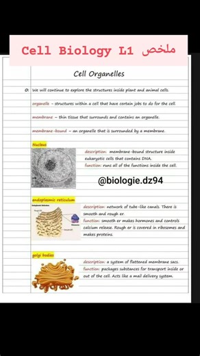 Cell biology 🧬🔬 | Biologie Biology