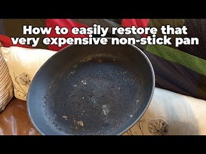 Dont throw away that trashed, expensive non-stick, cast iron pan ... restore it.