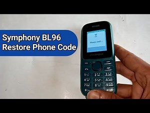 Symphony BL96 restore phone code