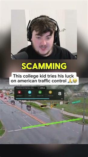 College kid tries his luck on American traffic control!!! #shorts
