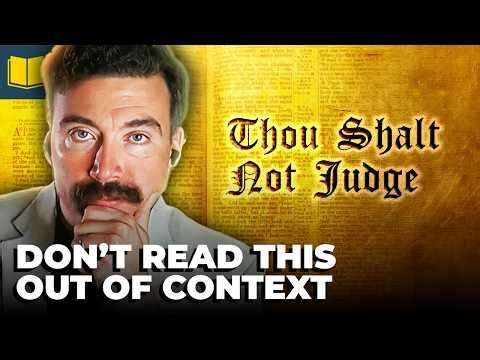 Did Jesus Really Say “Don’t Judge”?