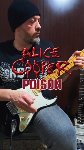 Alice Cooper - Poison 🎸🎙️ #AliceCooper #Poison #Guitar #Solo #HardRock #Rock #Vocal #Cover #80s