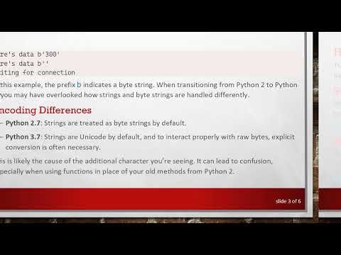 Resolving Extra Characters After Transitioning from Python 2.7 to Python 3.7
