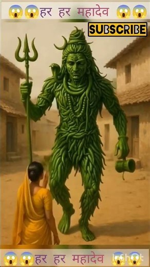 😱😱मिर्च से बने भोले बाबा अचानक से हागे सब हेयरां😱😱😱😱 #viralvideo #shorts #mahadev #love #newsong