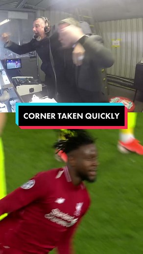 Liverpool Champions League 3-0 Lead | Origi Corner Taken Quickly