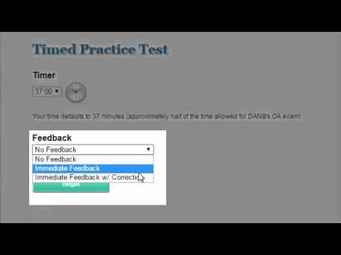 DANB OA Practice Test