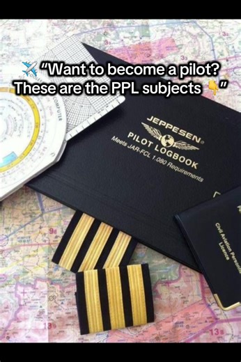 These are the PPL subjects every pilot studies ✈️ No university degree needed. No advanced math. 📌 If you’re in high school or planning flight school Comment PPL and I’ll send you the full study roadmap #fyp #pilot #aviation #studentpilot #flywithme