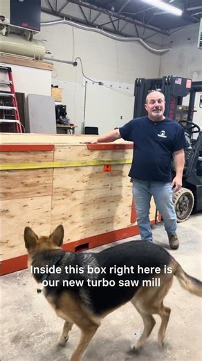 Turbo Saw Mill is finally here. We will try to have it up and running by 10/25/25. #sawmill #wood