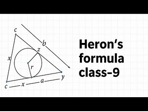 Easiest Way to Learn Heron’s Formula | Class 9 Geometry | NCERT