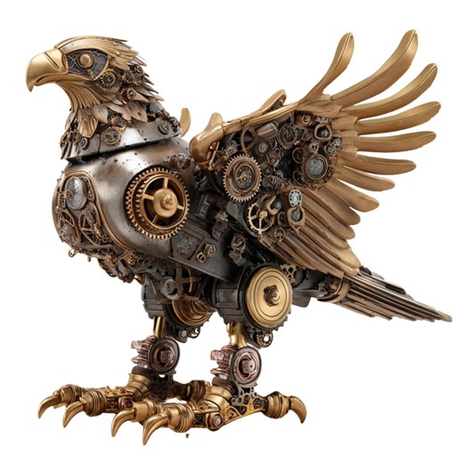 Steampunk Eagle STL: 3D Printable Mechanical Gear Statue (digital Download) - Etsy