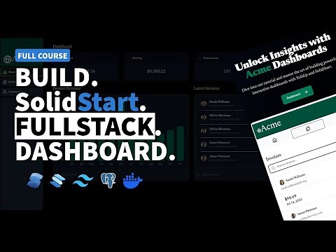 Learn SolidJS & Solid Start - Build a Full-Stack App (For React Devs)