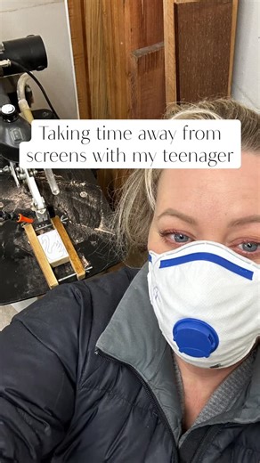 With an online business and a house full of kids wanting to be on screens 24/7 it seems to be a constant battle to get away from them. This was such a nice way to connect with my big girl. Scary machines, loud noises and so many laughs with Poppy. We are now part of the local woodworking guild and have new appreciation for a good grain in timber 😅 What do you do to get away from online life? #nzbusiness #woodworking | Heck Yeah Outsourced