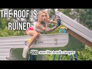 removing ENTIRE ROOF of old TRUCK CAMPER... (this keeps getting worse)